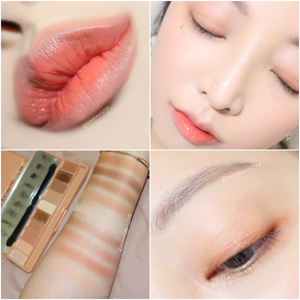  에뛰드 베이크하우스 섀도우팔레트로 한 봄웜톤의 MOTD