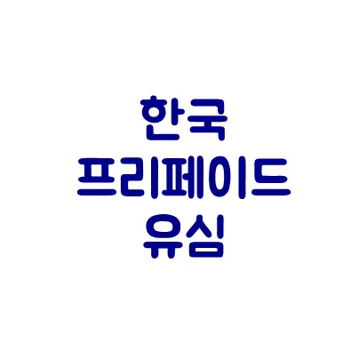 한국 프리페이드 유심(prepaid usim) 구매방법