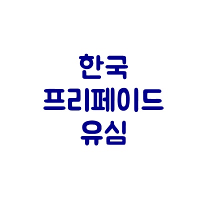 한국 프리페이드 유심(prepaid usim) 구매방법