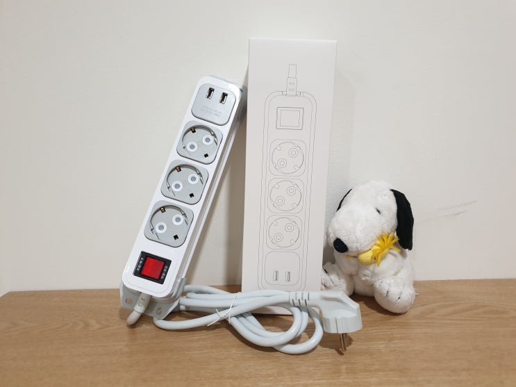  Review_멀티탭 콘센트 "부엉이클릭탭 USB 3구 1.5m"