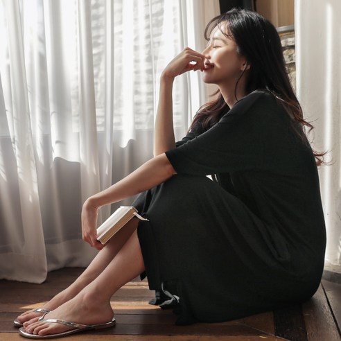  컴포트랩 노브라티 컴포티 린넨 7부 원피스
