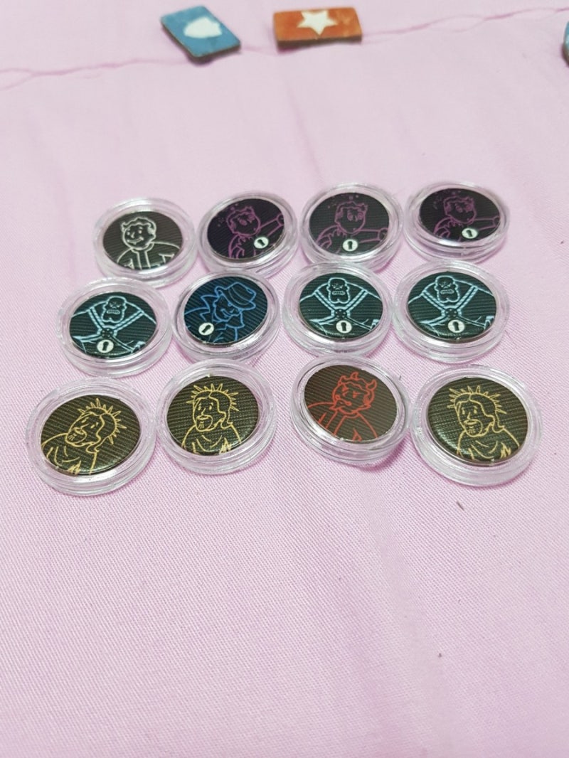 보드게임 폴아웃 내용물/프로텍터/코인캡슐 : 네이버 블로그