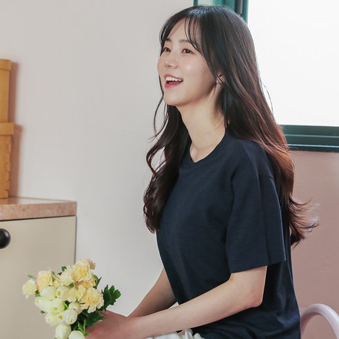  컴포트랩 여성용 노브라티 컴포티 슬럽 반팔티