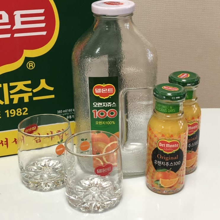  추억의 유리병 | 다시 부활한 뉴트로 델몬트 유리병