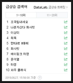  검색어 조국힘내세요 문재인 지지자들의 조직적 폐해