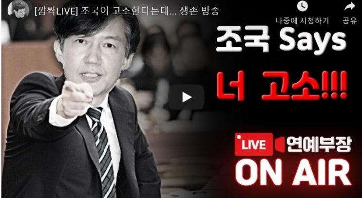  김용호 연예부장, "청문회 날에 흥미로운 일이 생기도록 하겠다.", "조국 뒤 봐준 우파 정치인 있다"