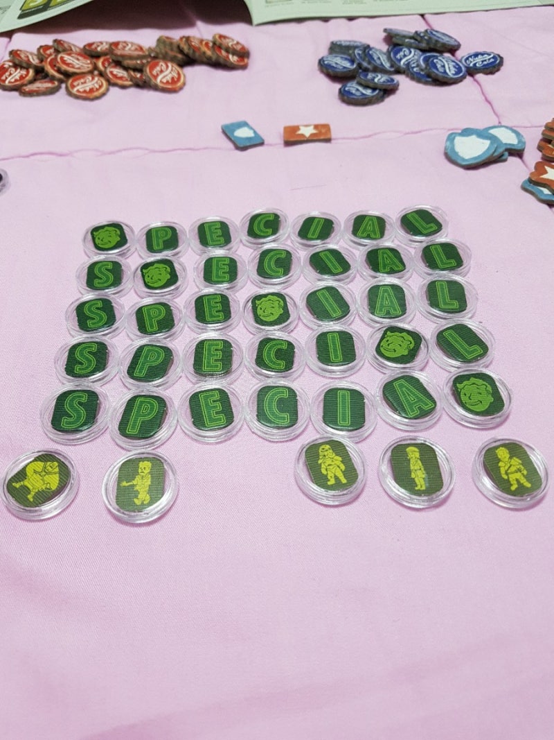 보드게임 폴아웃 내용물/프로텍터/코인캡슐 : 네이버 블로그