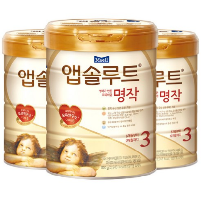  세일상품앱솔루트 엄마가 만든 프리미엄 명작 분유 3단계
