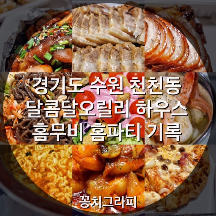  수원 천천동 달콤달오릴리하우스 2박3일 홈파티 & 홈무비 ( 롱샷•마이펫의이중생활2•존윅3•기생충 )