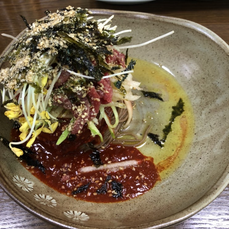  [강원도 평창 / 봉평 맛집] 육회와 메밀국수의 만남  < 미가연 >