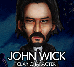  점토로 만든 영화 - 존윅 (JOHN WICK) - 클레이 캐릭터