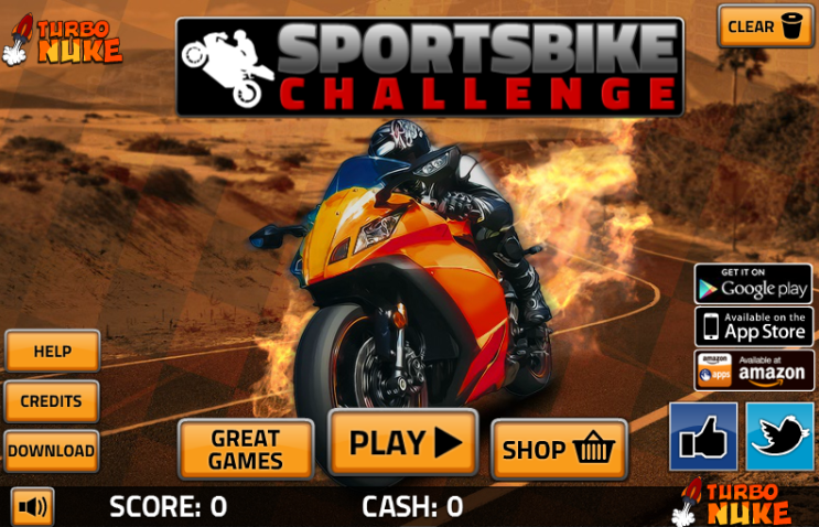 오토바이 질주게임하기 (Sport Bike Challenge)