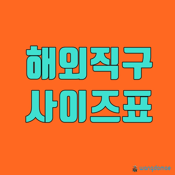  한국 중국 신발 사이즈 한눈에 알아보는 초간단 팁!