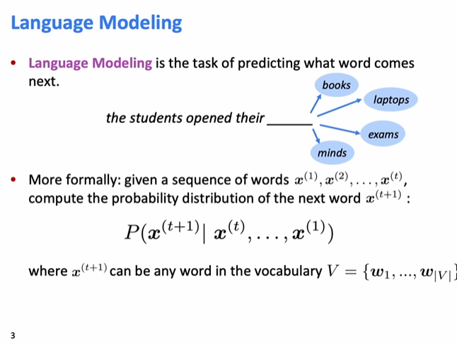 Lecture 6 – Language Models and RNNs