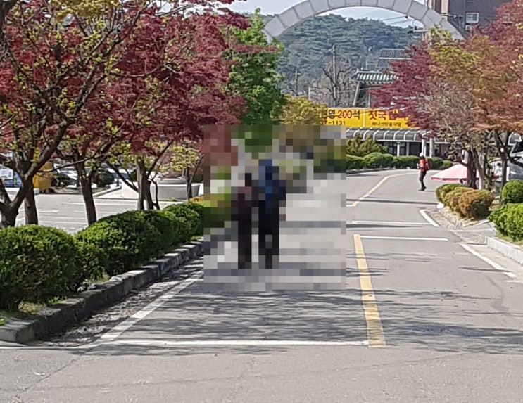  산악회 외도 현장