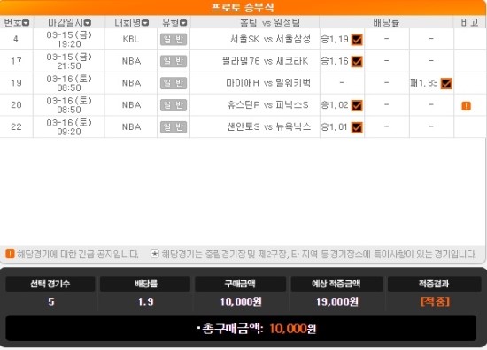 2019년 프로토 22회 승부식 2019년 프로토 22회 승부식