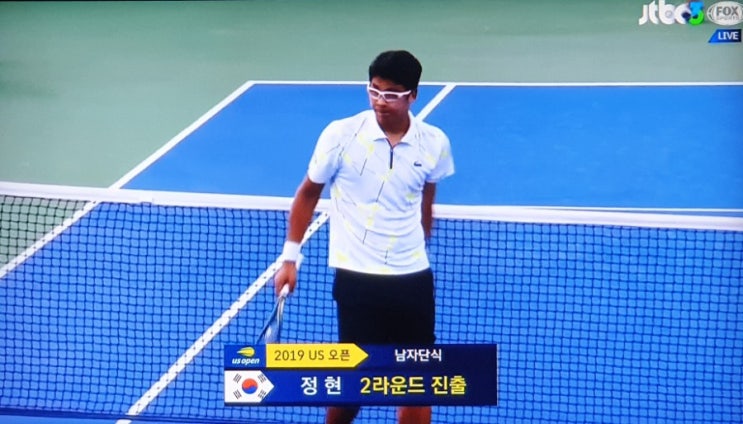 정현 3시간 30분이 넘는 서사시를 에이스로 마무리하다... 2019 US Open 2회전 진출