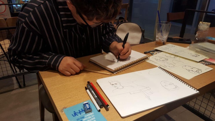  원데이 인물 드로잉 클래스 수업했어요:) 20190827