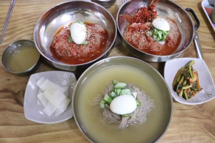  아산냉면 함흥면옥 아산시청 맛집 45년전통 평양냉면 비빔냉면 회냉면!