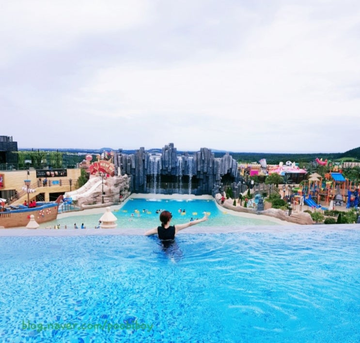  제주도 신화월드 신화관 스카이풀 모실 수영장 존좋