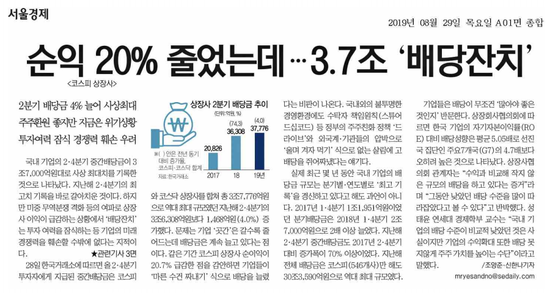 주식투자의신 &lt;오늘의 주요기사&gt; 2019년 8월 29일(수)