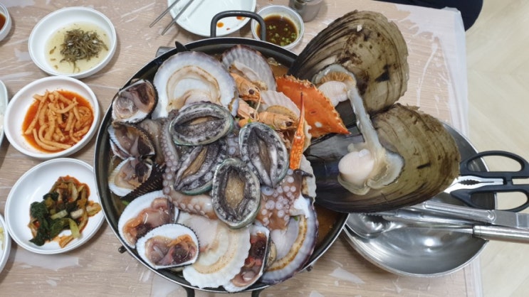  통영 어촌 싱싱 해물탕