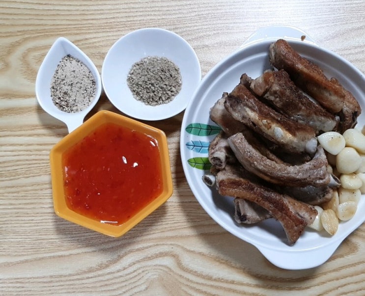 우리꺼 에어프라이 후라이팬 폭주 등갈비구이!! 우리꺼 에어프라이 후라이팬 폭주 등갈비구이!!