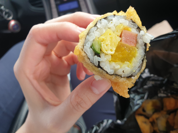  서천튀김김밥 생활인달인이 하는 서천큰길휴게실에서 튀김김밥!