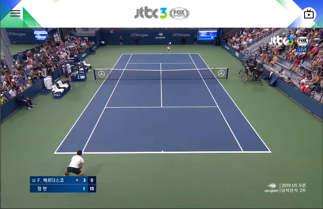  [중계 안내] US오픈 2회전 정현 vs F. 베르다스코