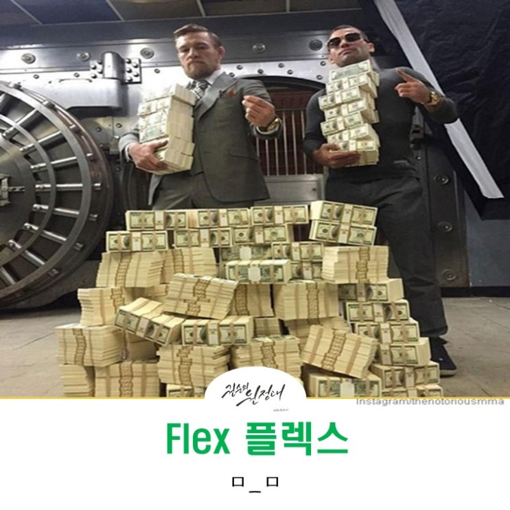  힙합 플렉스(FLEX) 무슨뜻이고 유래는 무엇인가?