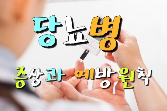 당뇨병 증상과 예방원칙