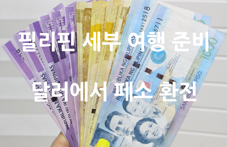  필리핀 세부 페소 환전 팁 하나은행 하나멤버스어플 환율우대쿠폰 사용 후기(달러에서 페소)