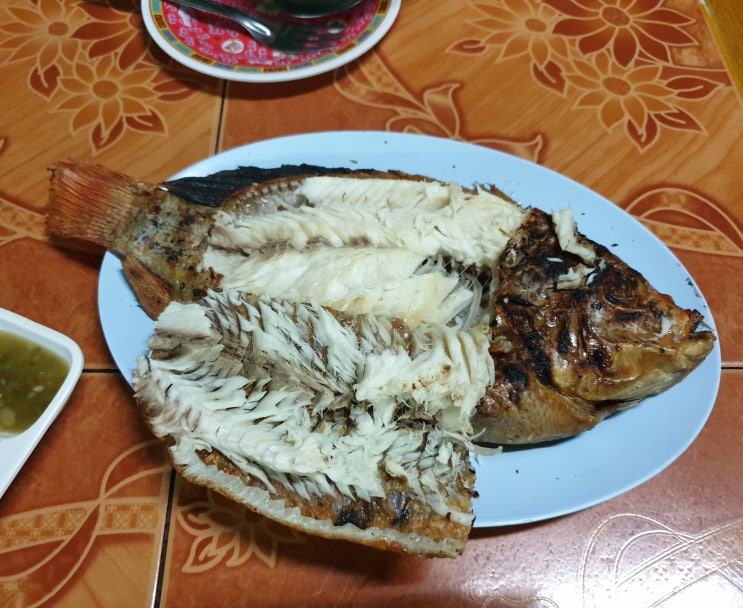  [치앙마이] 생선구이, 무양, 쏨땀 3대장이 골고루 맛있는 타페게이트 앞 맛집 '럿롯'