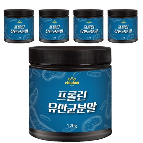  초담식품 프롤린유산균분말 5개 120g