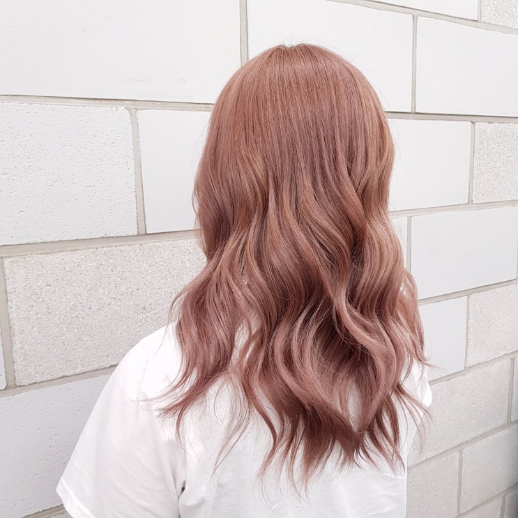  여성스러운 코랄, 로즈핑크 리안헤어간석점에서 예쁘게 염색했어요~