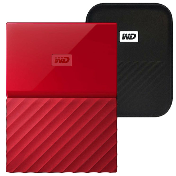  WD My Passport 휴대용 외장하드 + 파우치