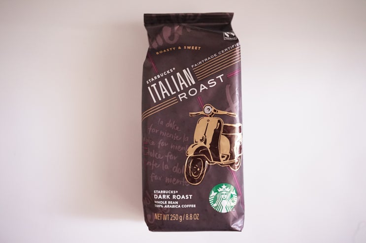  스타벅스 원두 Italian Roast 내돈 주고 산 솔직 후기(스벅 다크 로스팅 커피콩, 이탈리안 로스트, 로스팅, Starbucks, 강배전)