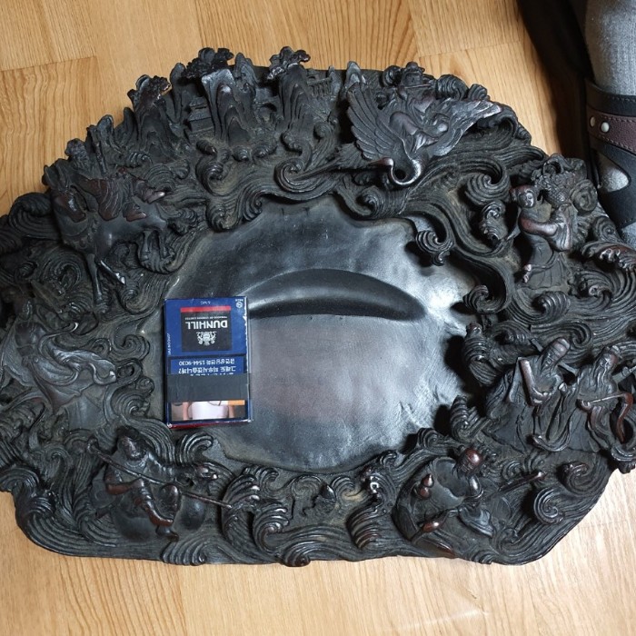  번개장터 팔선도 조각문양 대형 벼루 (45cm)
