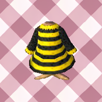  [3DS] 튀어나와요 동물의 숲(とびだせどうぶつの森) - QR Codes - 꿀벌 드레스 (Bee Dress)