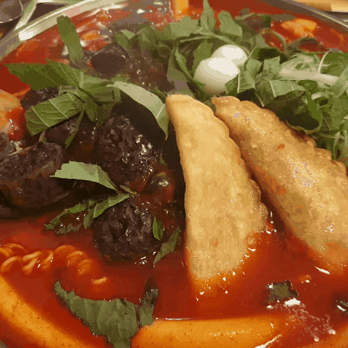  [목감청년다방] 고급럭셔리 떡볶이 깻잎순대떡볶이