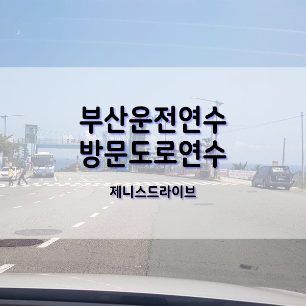  부산동래구도로연수 온천동 회원님 주말 자율 주행