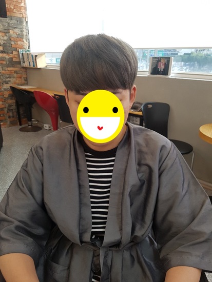 건대아벨헤어 남자머리탈색 애쉬염색