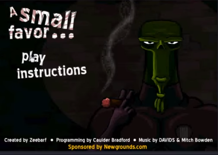  플래시 어드벤쳐게임 [A Small Favor]