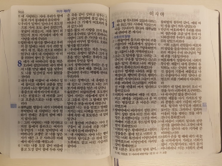  성경 필사(이사야)