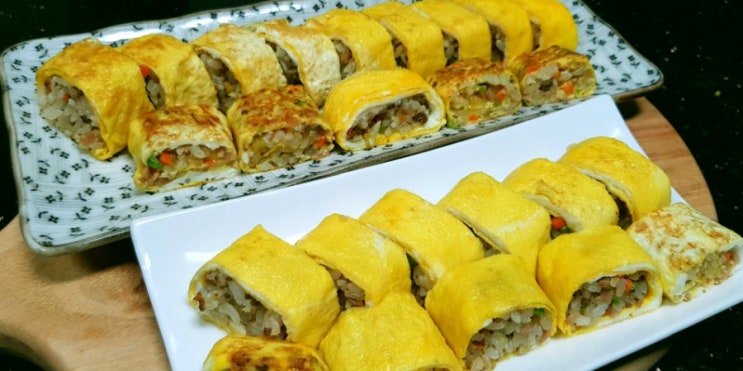  밥달걀말이 & 달걀말이밥 만들기