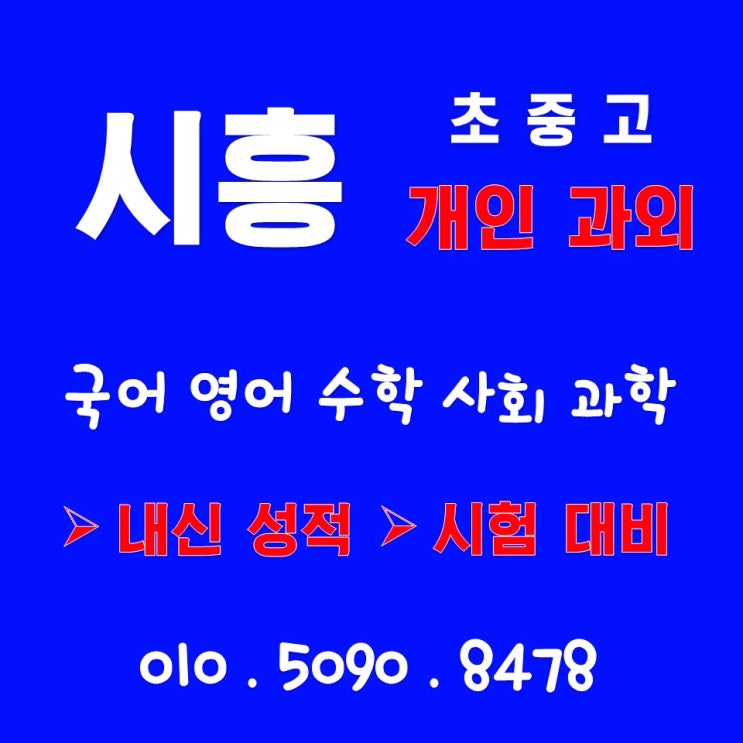  시흥 은행동 국어논술 생활영어 비지니스 회화수업까지 일대일 강의