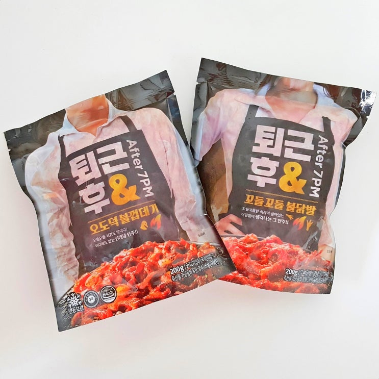 간단한 맥주안주 간단한 야식으로 좋은 퇴근후엔 불껍데기 불닭발