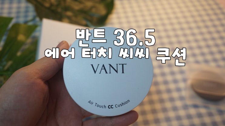  씨씨쿠션 : 반트 36.5 에어 터치 씨씨 쿠션 , 쫀득하게 차오르는 고보습 촉촉한 CC쿠션