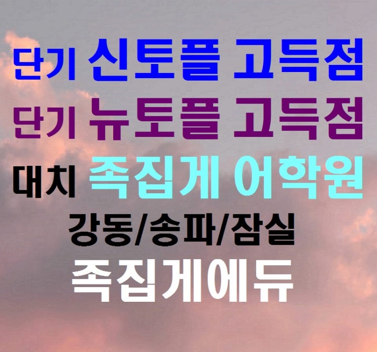  국제크리스천학교/서울외국인학교/청라달튼외국인학교/크리스천국제학교/한국켄트외국인학교 토플 추천 - 단기 뉴토플/신토플 고득점(80점이상) & 토플전문학원 뉴토플/신토플 문제풀이 기술