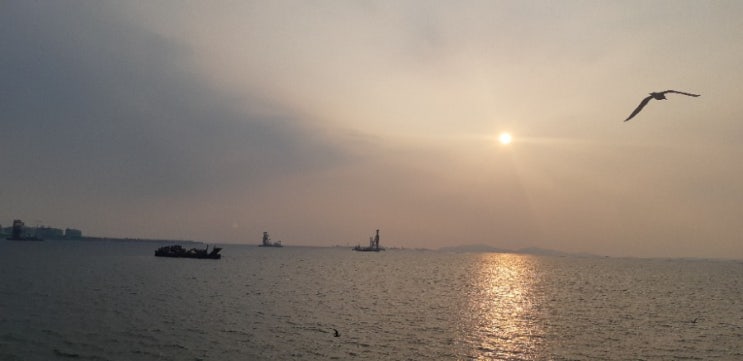  흐린날의 인천 솔찬공원 모습입니다.
